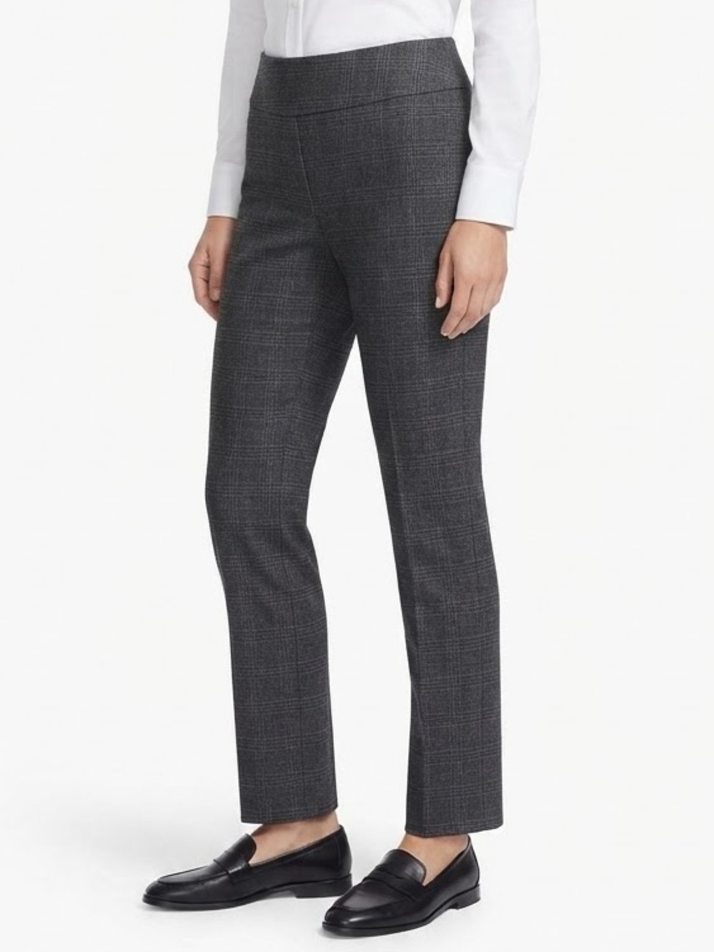 ZAC & RACHEL Brown Plaid Print Pull on Pants size L